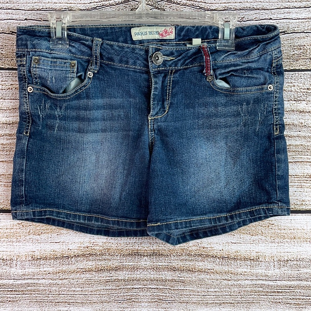 Juniors Paris Blues Shorts